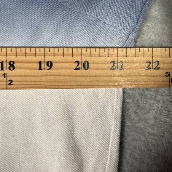 Polo Ralph Lauren Polo Shirt Mens Large Red White Blue Ombre Custom Slim Fit - Picture 5 of 8